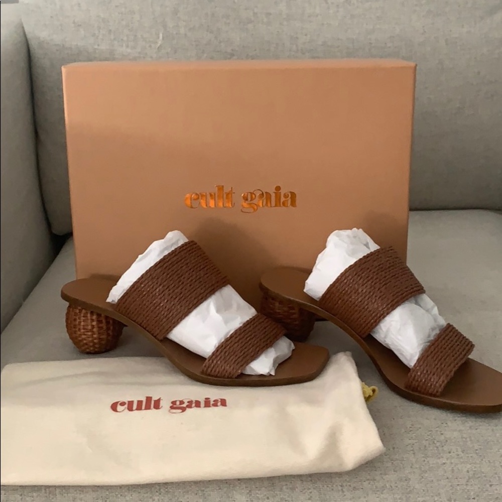 Cult Gaia Jola Bauble Wicker Heel